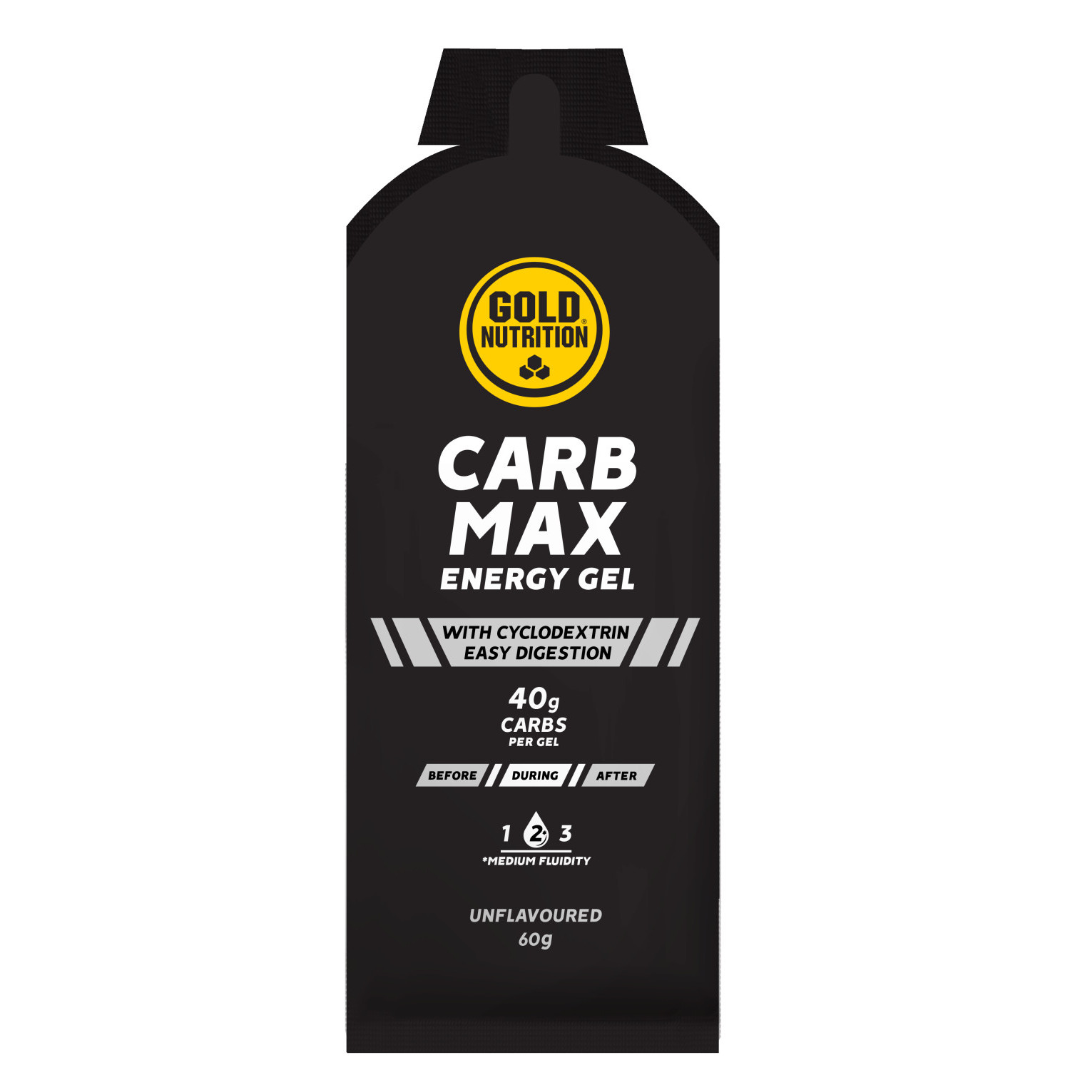 CARB MAX ENERGY GEL UNFLAVOURED