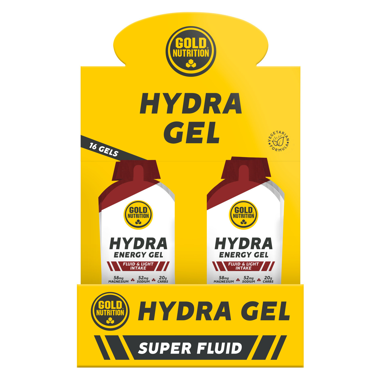 HYDRA ENERGY GEL COLA BOX