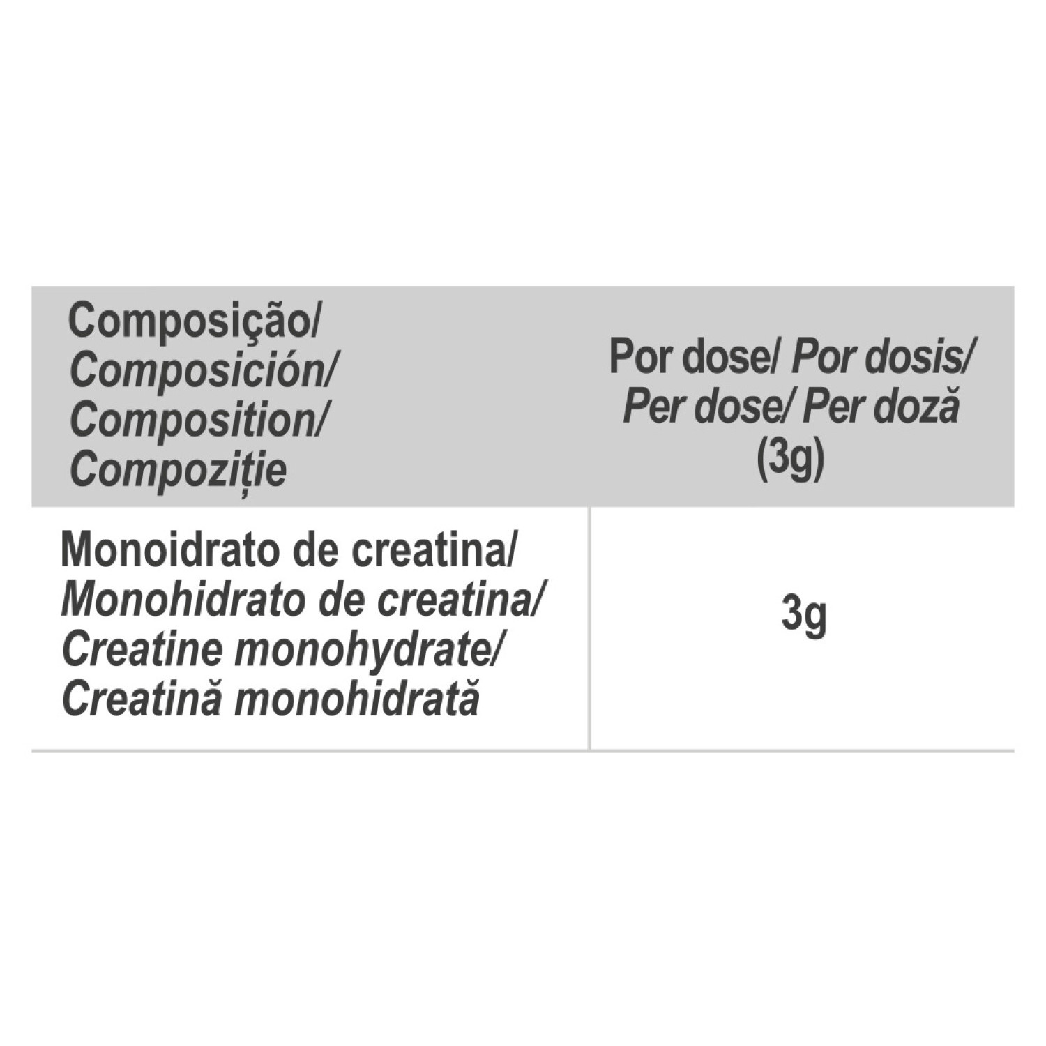 CREATINE MONOHYDRATE UNFLAVOURED